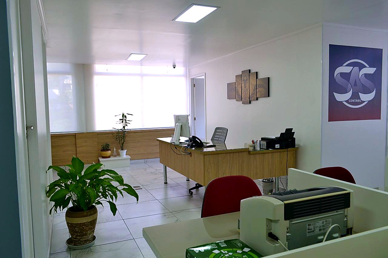 Recepção do escritório SAS Contábil